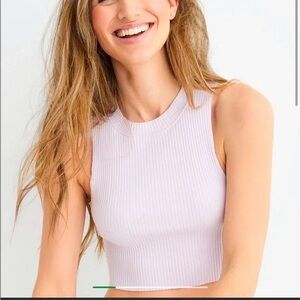 Aerie Ribbed Cropped Tank Top small